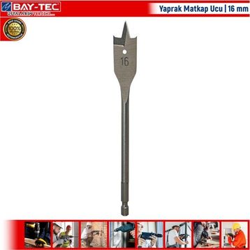 Bay-Tec 16 mm Yaprak Matkap Ucu