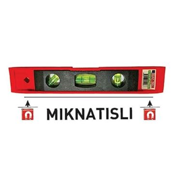 Bay-Tec 23 cm Mıknatıslı Mini Su Terazisi