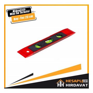 Bay-Tec 23 cm Mıknatıslı Mini Su Terazisi