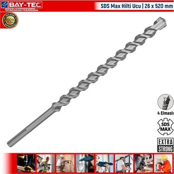 Bay-Tec 26x520 SDS Max Hilti Ucu