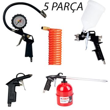 Bay-Tec 5 Parça Boya ve Hava Tabancası Seti