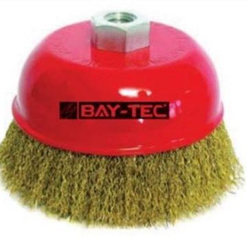 Bay-Tec 65 mm Saçaklı Çanak Tel Fırça