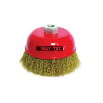 Bay-Tec 65 mm Saçaklı Çanak Tel Fırça