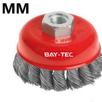Bay-Tec 75 mm Burgulu Çanak Fırça
