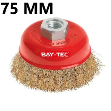 Bay-Tec 75 mm Saçaklı Çanak Fırça