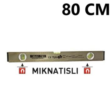 Bay-Tec 80 cm Gri Mıknatıslı Su Terazisi