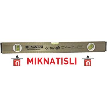 Bay-Tec 80 cm Gri Mıknatıslı Su Terazisi
