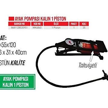Bay-Tec Ayak Pompası Kalın 1 Piston MK4840