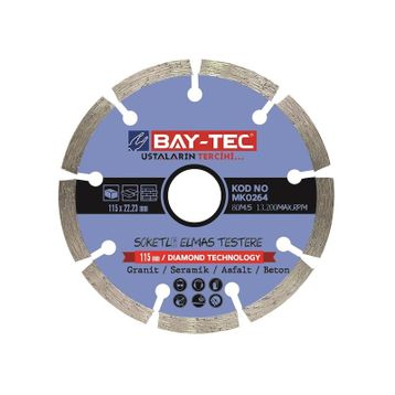 Bay-Tec BT-MK0265 180 mm Soketli Elmas Testere