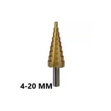 Bay-Tec DIN338 4 20 mm Kademeli Matkap Ucu