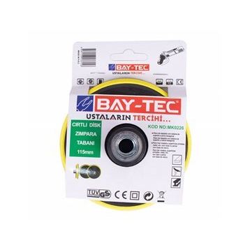 Bay-Tec MK0226 115 mm Tabanı Cırtlı Disk Zımpara