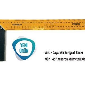 Bay-Tec MK0392 350 mm Sarı Gönye