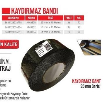 Bay-Tec MK0832 25 mmx15 m Kaydırmaz Bant