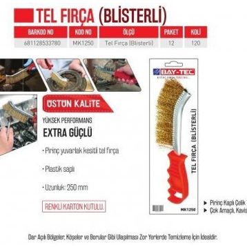 Bay-Tec MK1250 Blisterli Tel Fırça