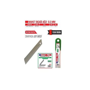 Bay-Tec MK1560 0.5x18 mm 100 Adet Maket Bıçağı Ağzı