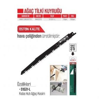 Bay-Tec MK2315 5 Adet Tilki Kuyruğu Bıçağı