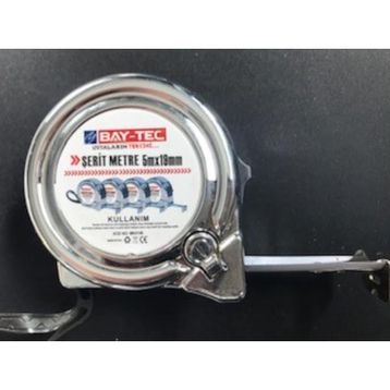 Bay-Tec Mk4146 5 mt 19 mm Krom Şerit Metre