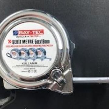 Bay-Tec Mk4146 5 mt 19 mm Krom Şerit Metre