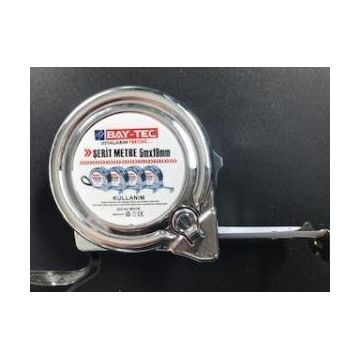 Bay-Tec Mk4146 5 mt 19 mm Krom Şerit Metre