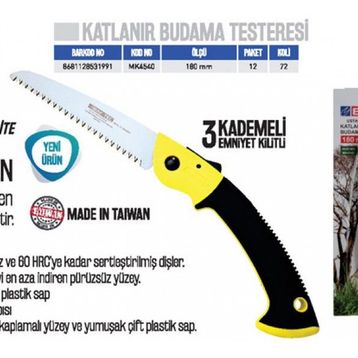 Bay-Tec MK4540 180 mm Katlanır Budama Testeresi