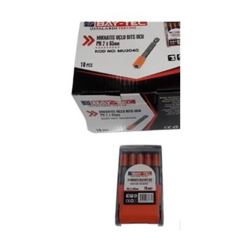 Bay-Tec MU2040 Mıknatıs Uçlu PH2x65 mm Bits Ucu
