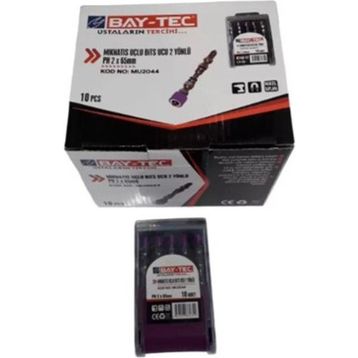 Bay-Tec MU2044 Mıknatıs Uçlu PH2x65 mm Bits Ucu