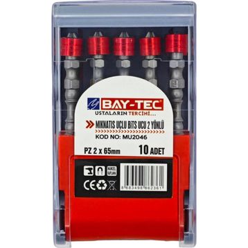 Bay-Tec MU2046 Mıknatıs Uçlu PH2x65 mm Bits Ucu