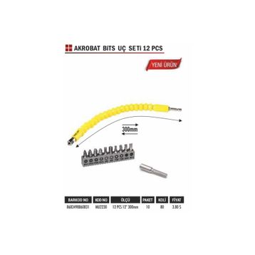 Bay-Tec MU2230 12 Parça Akrobat Bits Uç Seti
