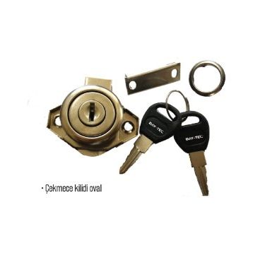 Bay-Tec Oval Çekmece Kilidi