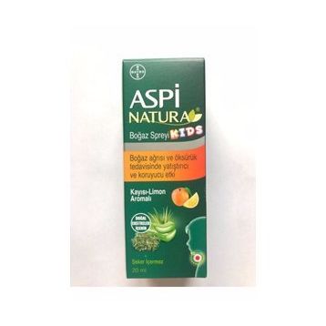 Bayer 20 ml Kayısı & Limon Aspinatura Kids Boğaz Spreyi