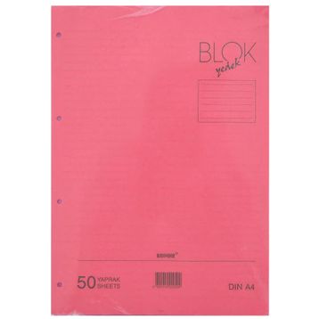 Bayındır 5696102 A4 Çizgili 50'li Renkli Kolej Yedek