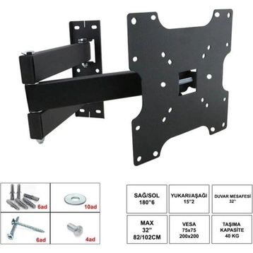 Bayırtech Onvo OV24100 24 inç 61 Ekran Uydu Alıcılı Hd Ready LED Tv Hareketli Askı Aparatı