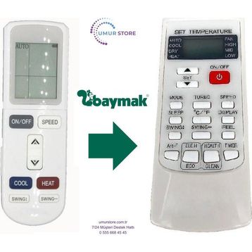 Baymak Elegant Plus UV Duvar Tipi Split Klima Kumandası