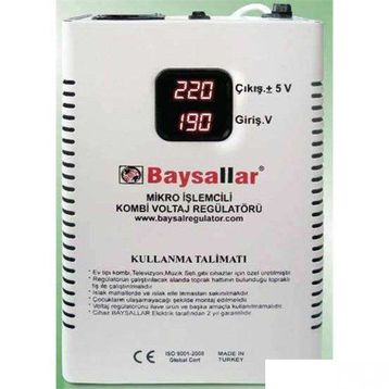 Baysallar 500 Va Mikro İşlemcili Kombi Voltaj Regülatörü
