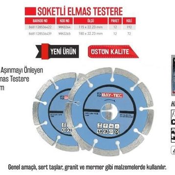 Baytec MK0264 Soketli Elmas Testere