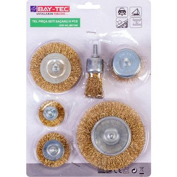 Baytec MK1260 6 Parça Tel Fırça Seti