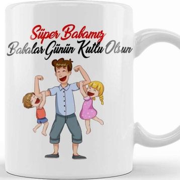 BBaskı Dükkanı 068 Babalar Günü Kupa Bardak