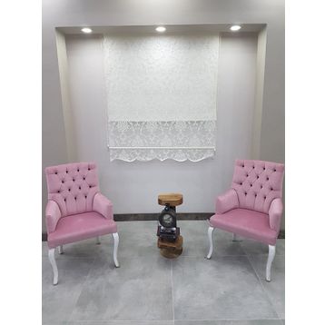 BBB MT3048 Çift Mekanizmalı Bulut Desenli 100x200 cm Tül Stor Perde