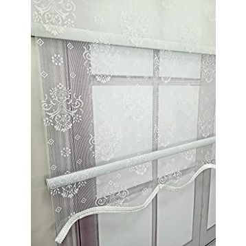 BBB MT3048 Çift Mekanizmalı Bulut Desenli 100x200 cm Tül Stor Perde