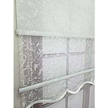 Bbb MT3048 Çift Mekanizmalı Bulut Desenli 110x200 cm Tül Stor Perde