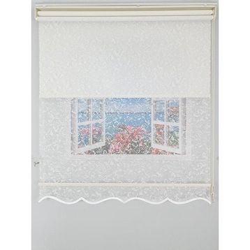 Bbb MT3048 Çift Mekanizmalı Bulut Desenli 190x260 cm Tül Stor Perde