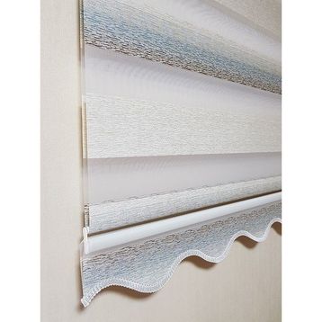BBB MZ281 Pliseli Simli Renk Geçişli Modern Zebra 180x200 cm Stor Perde