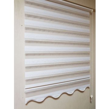 BBB MZ320 Dar Pliseli Zebra Beyaz 130x200 cm Stor Perde