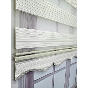 BBB MZ481 Pliseli Ekru 90x260 Stor Zebra Perde