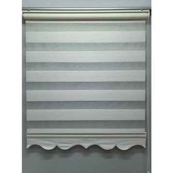 BBB MZ483 Mikro Pliseli Zebra Beyaz 100x200 cm Stor Perde