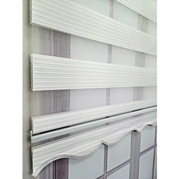 BBB MZ483 Mikro Pliseli Zebra Beyaz 100x200 cm Stor Perde