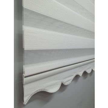 BBB MZ483 Mikro Pliseli Zebra Beyaz 100x260 cm Stor Perde