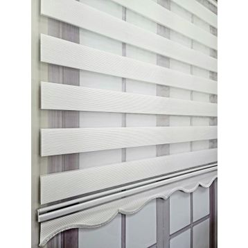 BBB MZ483 Mikro Pliseli Zebra Beyaz 100x260 cm Stor Perde