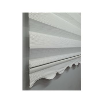 BBB MZ483 Mikro Pliseli Zebra Beyaz 110x200 cm Stor Perde