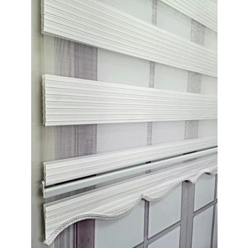 BBB MZ483 Mikro Pliseli Zebra Beyaz 160x200 cm Stor Perde
